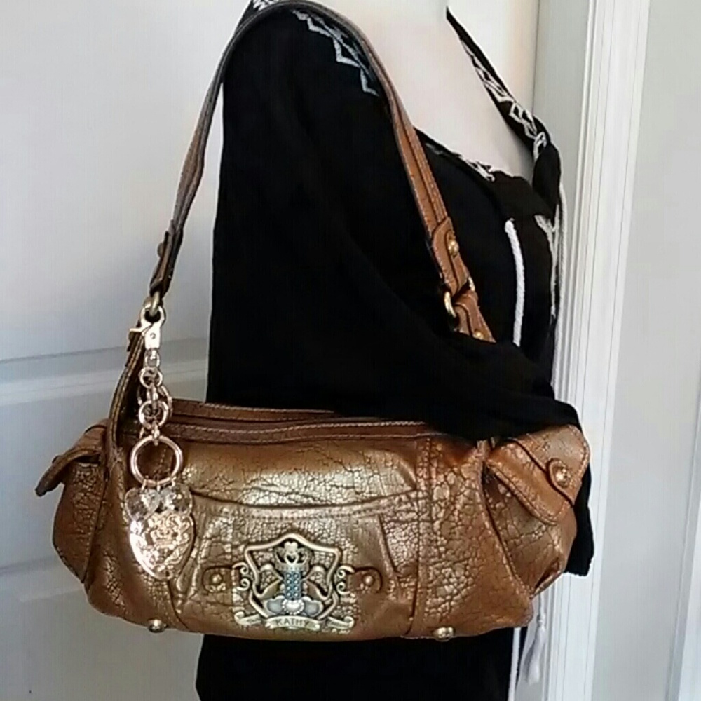 KATHY VAN ZEELAND Antique Gold Bag
